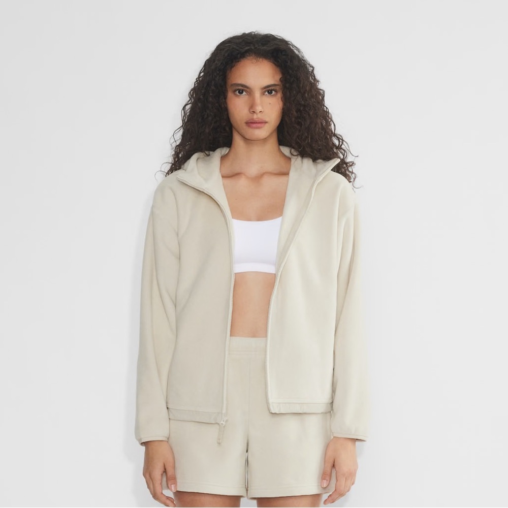 Aritzia Golden polartec® 200 aurora zip-up mullein size S